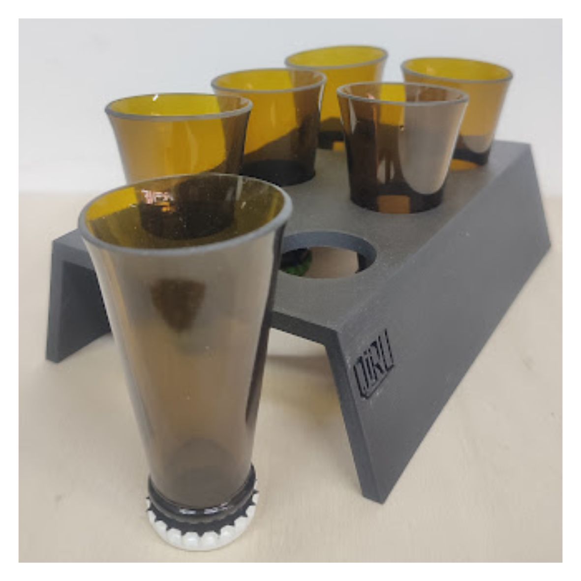 Set Shottini vetro Riciclato Marrone