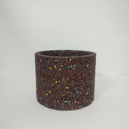 Vaso Tondo Riciclato da Pneumatico per Piante da Giardino