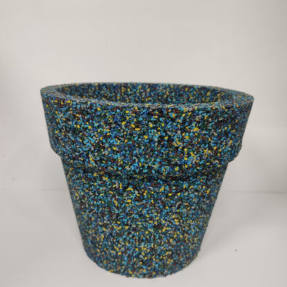 Vaso Classico Riciclato da Pneumatico per Piante da Giardino