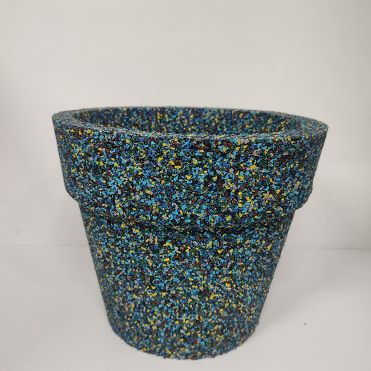 Vaso Classico Riciclato da Pneumatico per Piante da Giardino