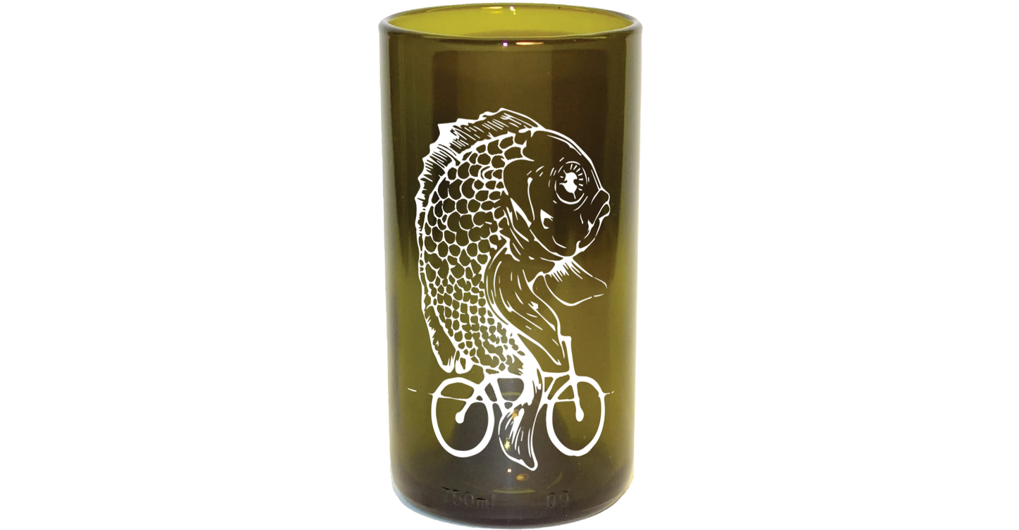 Set Bicchiere vetro Riciclato Dreams 350ml Marrone/Bianco
