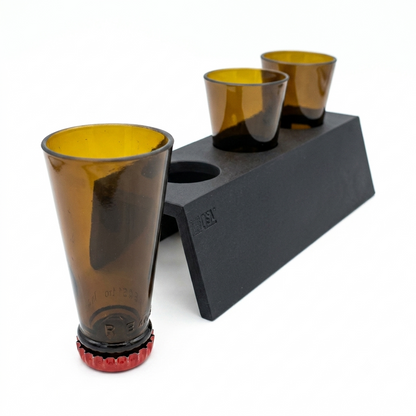 Set Shottini vetro Riciclato Marrone