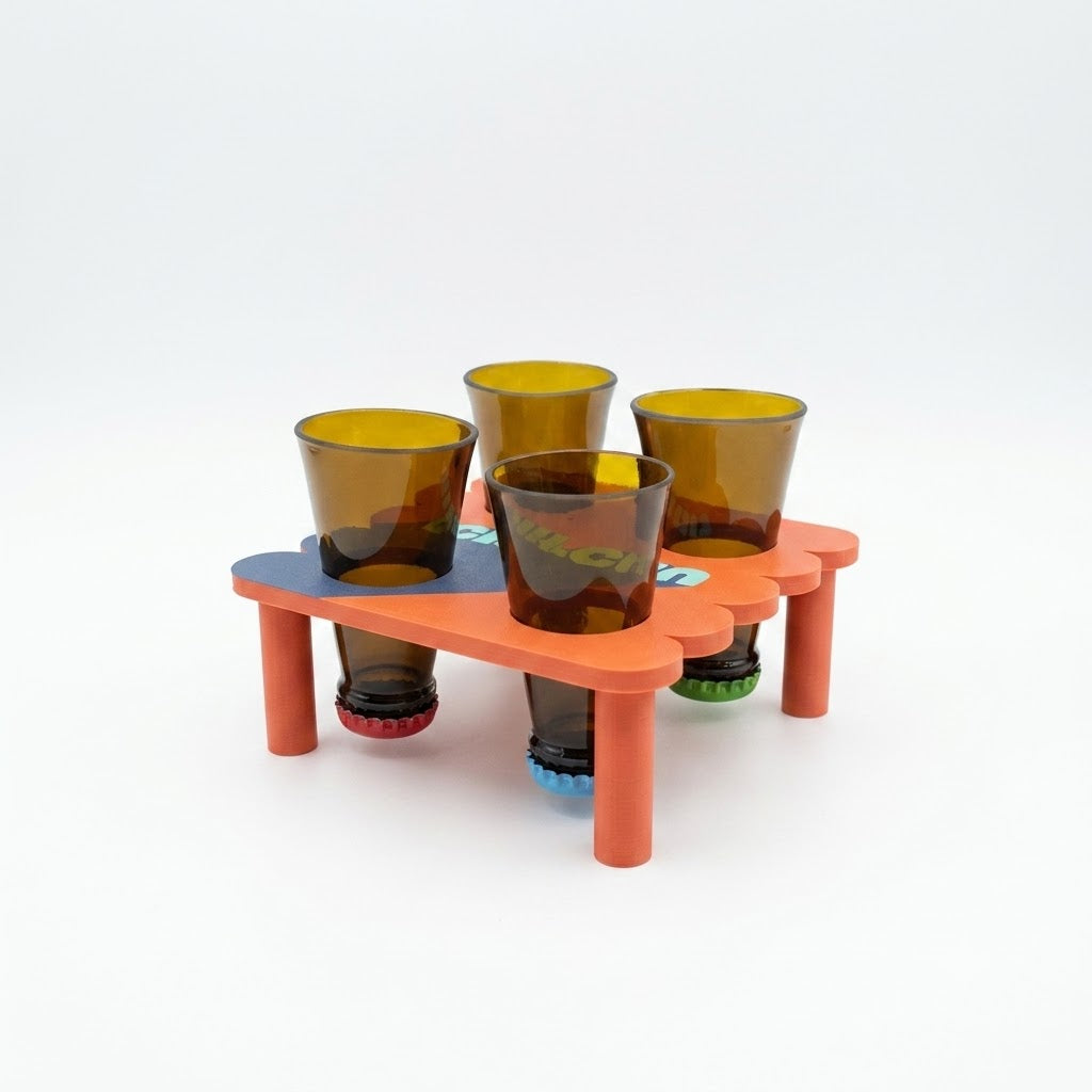 Set Shottini vetro Riciclato Marrone