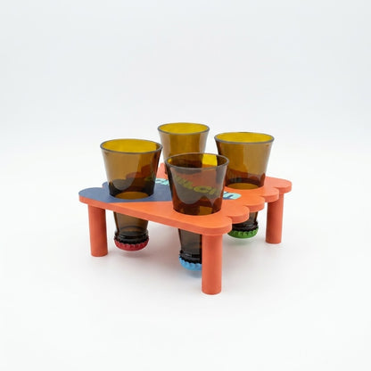 Set Shottini vetro Riciclato Marrone