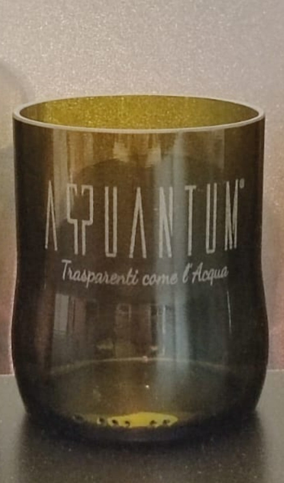 Bicchiere Qiru Life personalizzato con incisione laser per Aqquantum